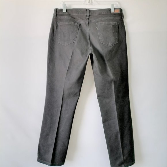 Levi's 505 Womens Black Dark Wash Denim Mid Rise Straight Leg Jeans Size 12 - Picture 4 of 8